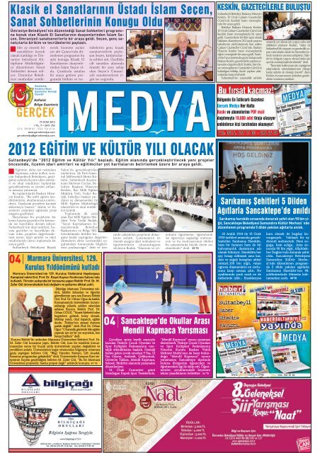 2012 eğitim ve kültür yılı olacak - gerçek medya gazetesi