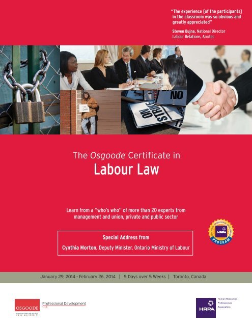 download brochure pdf - Osgoode Professional Development