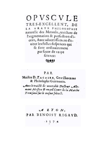 philosophes - BibliothÃ¨que NumÃ©rique Alchimique du Merveilleux ...