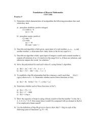 Foundations of Discrete Mathematics COT 2104 Practice 9 1 ...