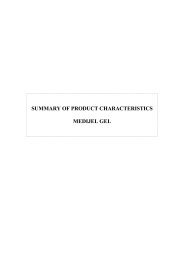 summary of product characteristics medijel gel - DM Wood Medical