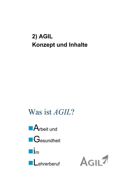 AGIL - Zentrum Patientenschulung