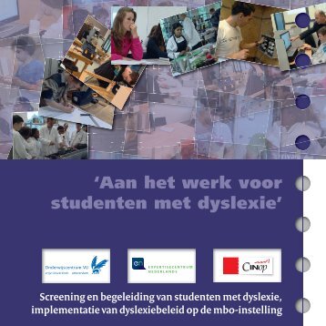 Dyslexie in het mbo - Cinop