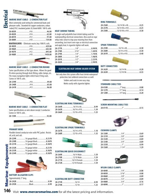 Mercer's 2015/2015 Product Catalogue