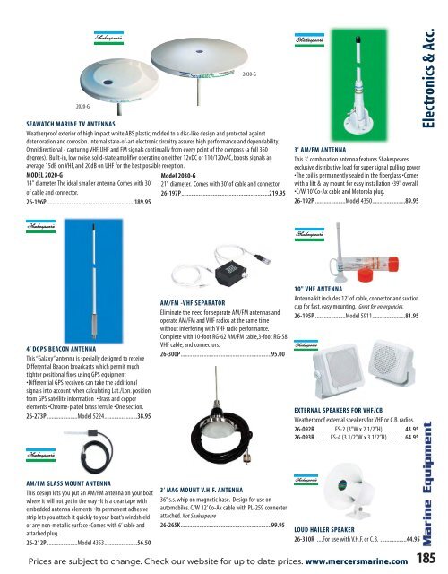 Mercer's 2015/2015 Product Catalogue