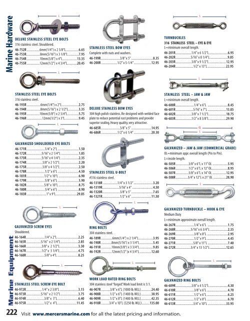 Mercer's 2015/2015 Product Catalogue