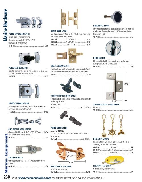 Mercer's 2015/2015 Product Catalogue