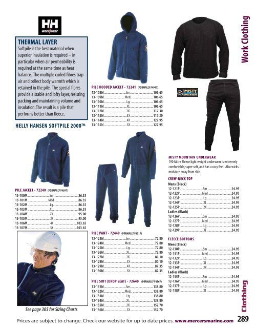 Mercer's 2015/2015 Product Catalogue