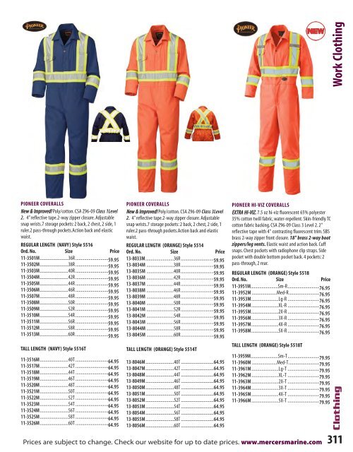 Mercer's 2015/2015 Product Catalogue