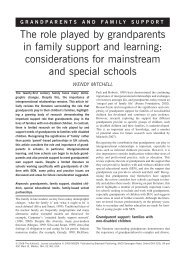 The role played by grandparents in family support and ... - Nasen