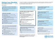 Patient Care Checklist: new influenza A (H1N1)