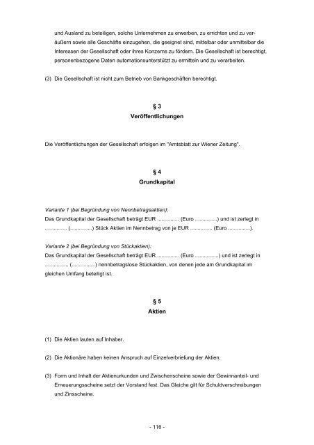 AUSGLIEDERUNGSHANDBUCH - Bundesministerium für Finanzen