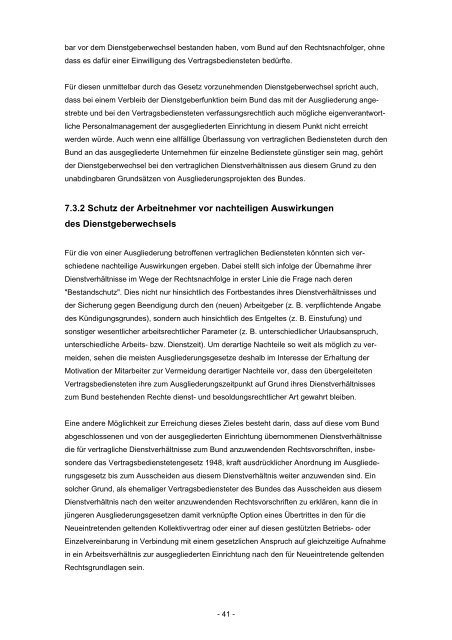 AUSGLIEDERUNGSHANDBUCH - Bundesministerium für Finanzen