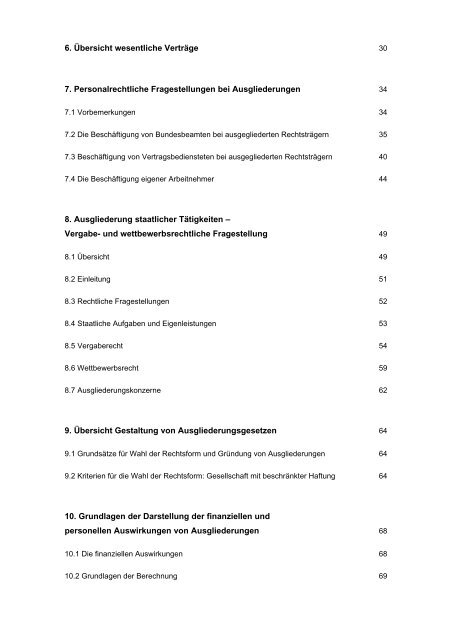 AUSGLIEDERUNGSHANDBUCH - Bundesministerium für Finanzen