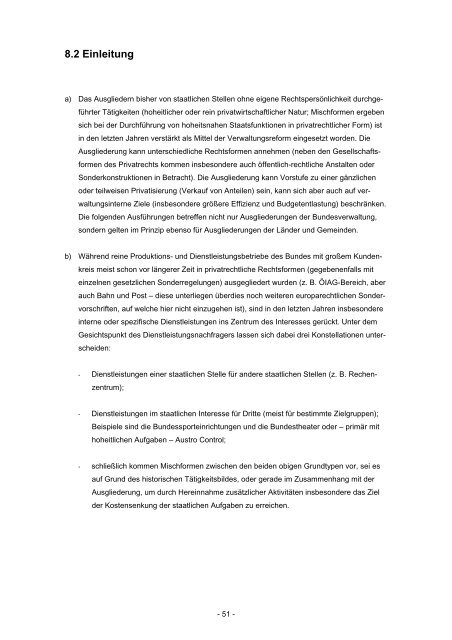 AUSGLIEDERUNGSHANDBUCH - Bundesministerium für Finanzen