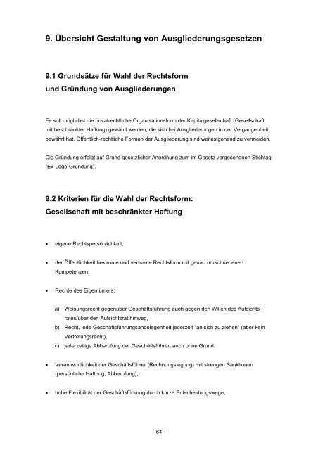 AUSGLIEDERUNGSHANDBUCH - Bundesministerium für Finanzen