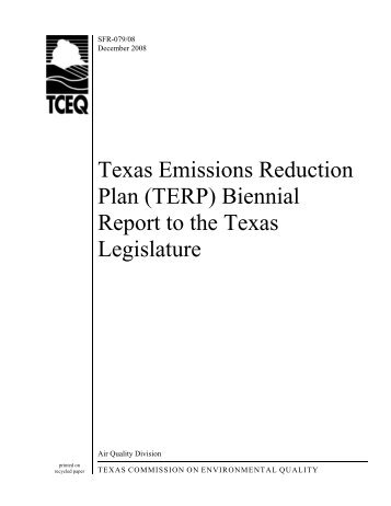 Texas Emissions Reduction Plan (TERP ... - TCEQ e-Services