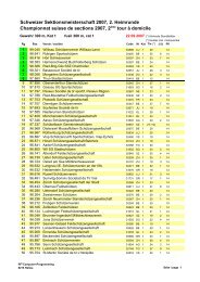 Schweizer Sektionsmeisterschaft 2007, 2 ... - SG MÃ¼nchenstein