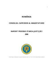 20090512 Raport privind starea justitiei 2008