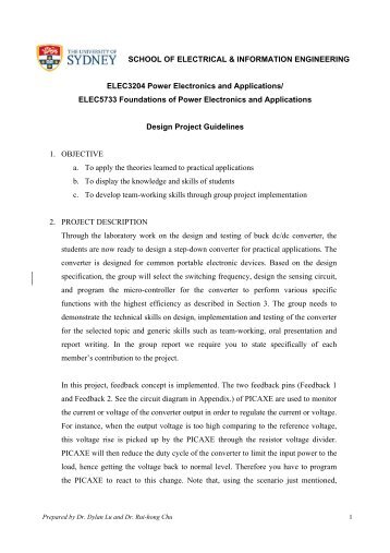 ELEC3204 Power Electronics and Applications - Electrical ...
