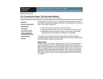 U.S. Commercial Paper: The Shrunken Market