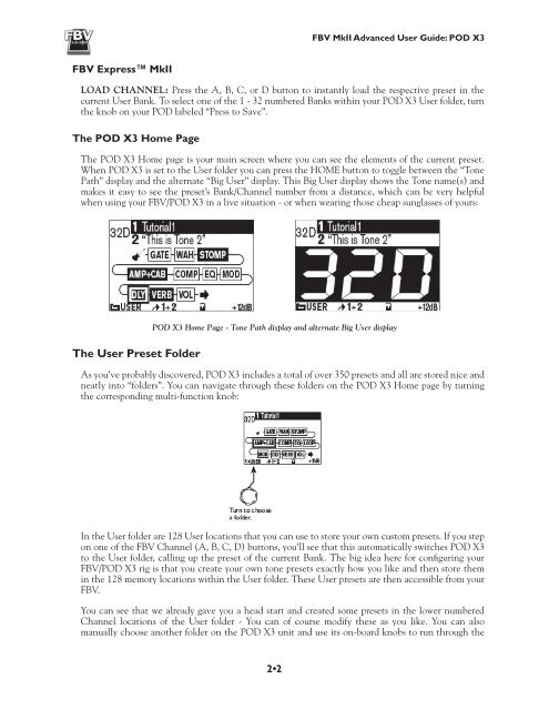 Line 6 FBV MkII Advanced User Guide, English (Rev. 2)