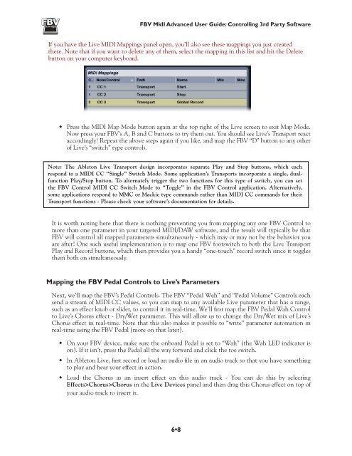 Line 6 FBV MkII Advanced User Guide, English (Rev. 2)