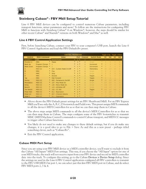 Line 6 FBV MkII Advanced User Guide, English (Rev. 2)