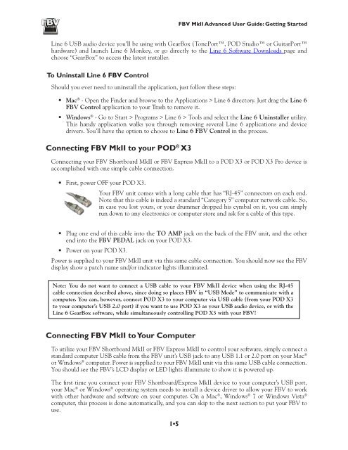 Line 6 FBV MkII Advanced User Guide, English (Rev. 2)