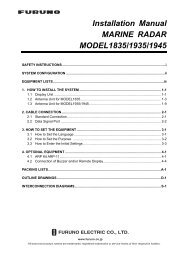 Installation Manual MARINE RADAR MODEL1835 ... - PSI Company