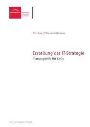 Erstellung der IT-Strategie - BearingPoint ToolBox