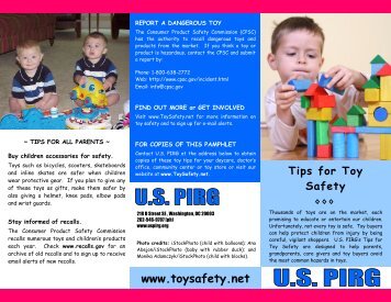 Tips for Toy Safety 2006 - Public Interest Network