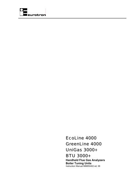 MM850402-06 Gas Analysers 3000-4000 - om.gr