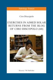 Exercises in Aimed Solar Returns from the Blog of ... - cirodiscepolo.it