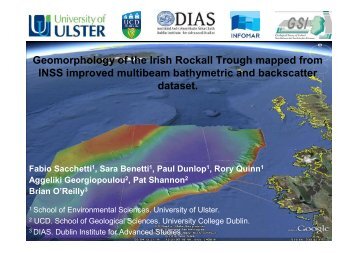 Geomorphology of the Irish Rockall Trough mapped from INSS ...