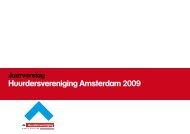 Jaarverslag 2009 - Huurdersvereniging Amsterdam