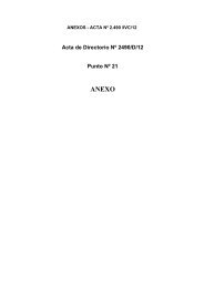 Acta de Directorio NÂº 2490/D/12 Punto NÂº 21 - BoletÃ­n Oficial del ...