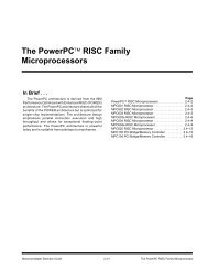 The PowerPCâ¢ RISC Family Microprocessors - Shrubbery.net