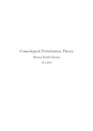 Lecture Notes on Cosmological Perturbation Theory