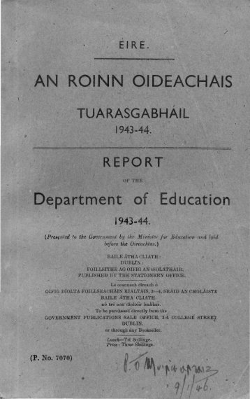 1943-1944 - Department of Education and Skills