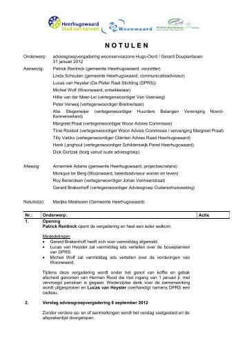 notulen 31 januari 2012 (pdf, 35.9 Kb) - Gemeente Heerhugowaard