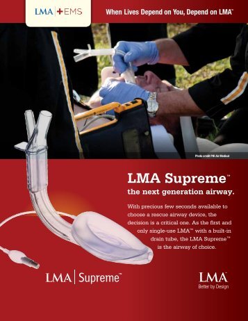 LMA Supremeâ¢ the next generation airway. - LMA North America