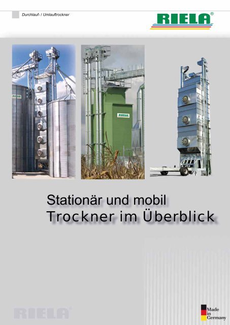 Stationär und mobil Trockner im Überblick - Riela