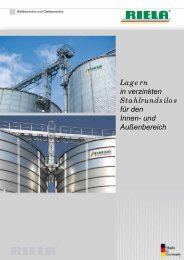 Lagern in verzinkten Stahlrundsilos für den Innen- und ... - Riela