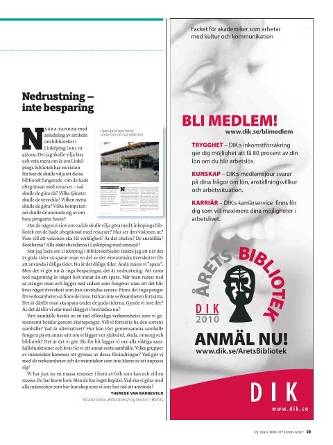 Tidningen som pdf-dokument - Svensk BiblioteksfÃ¶rening