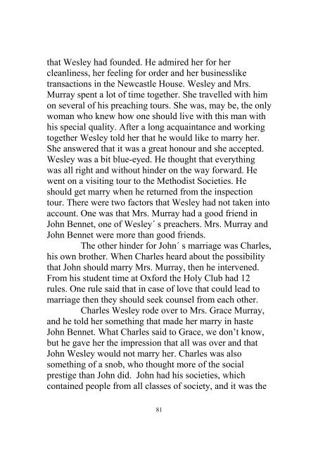 THE WOMEN AROUND JOHN WESLEY AT HOME ... - Kristoffersen