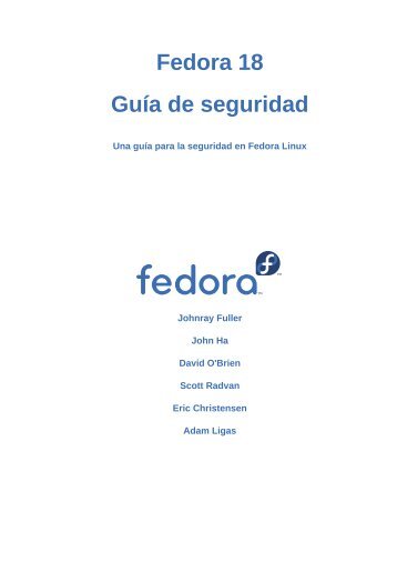 GuÃ­a de seguridad - Fedora Documentation - Fedora Project