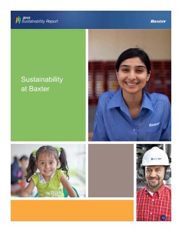 Sustainability at Baxter - Baxter Sustainability Report