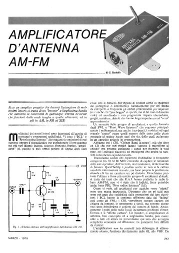 Amtron UK232 - AM FM antenna preamp - Italy