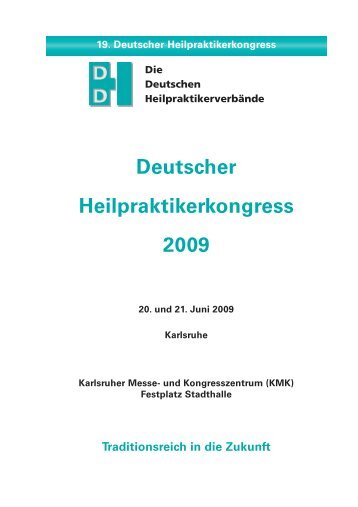 Deutscher Heilpraktikerkongress 2009 - DDH
